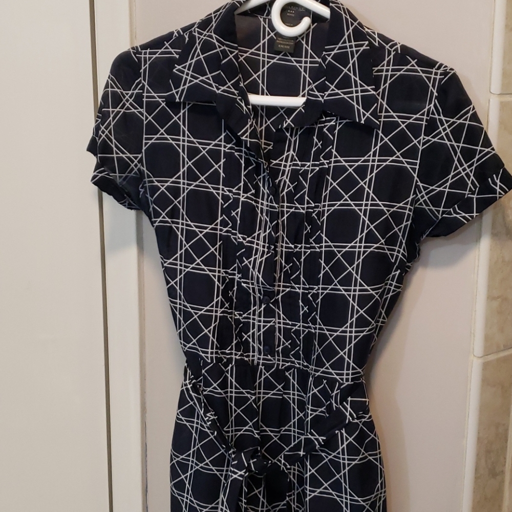 Banana Republic shirt dress w/waist tie sz 6P